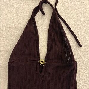 Never Been Worn H&M Divided Dark Brown Knit Dress